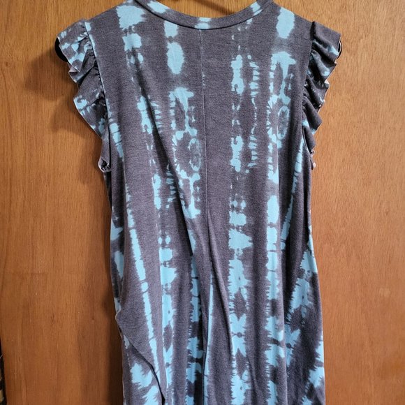 Flutter sleeve top, sz M - Picture 2 of 2